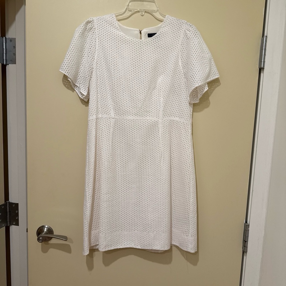 J. Crew White Eyelet Mini Dress